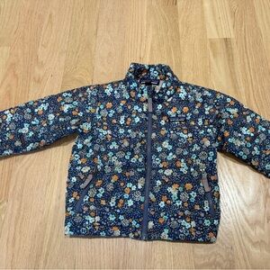 Patagonia Down Sweater Floral Navy toddler